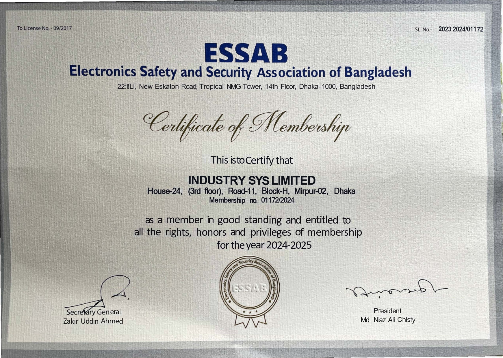 Company Certificate 07